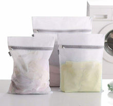 Cargar imagen en el visor de la galería, 3 Bolsas de Lavado poliéster Cremallera Malla Bolsa lavandería Ropa Sucia viaje