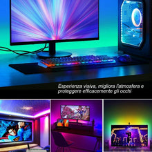 Cargar imagen en el visor de la galería, Tira LED USB 5050 con modo de música TV retroiluminada 3M para dormitorio cocina