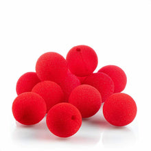 Cargar imagen en el visor de la galería, 10 Narices de payaso espuma Nariz falsa en rojo para disfraces carnaval fiestas