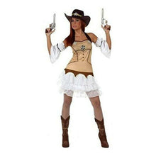 Cargar imagen en el visor de la galería, Disfraz Sherif Vaquera Oeste Pistolera de Mujer Adulto para Carnaval Fiesta