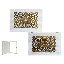 Cargar imagen en el visor de la galería, CUADRO TAPA CONTADOR 35X50 30X42 cm ARBOL MADERA FLORES CHAMPÁN MANDALA