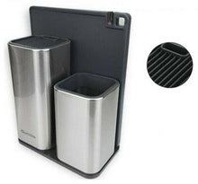 Cargar imagen en el visor de la galería, TACOMA ACERO INOX + ORGANIZADOR COCINA ACERO INOX +TABLA, ORGANIZADOR COCINA