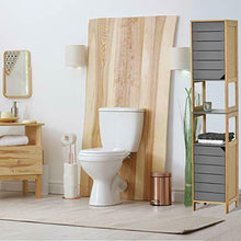 Cargar imagen en el visor de la galería, Tendance Noumea - Mueble de baño Columna de 2 puertas, 2 huecos, madera gris
