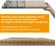 Cargar imagen en el visor de la galería, 2Pcs Rascadores Gatos de Cartón Juguetes Accesorio para Afile Las Uñas 13x38cm