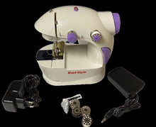 Cargar imagen en el visor de la galería, Maquina de coser portátil corriente 220w con pedal costurera costura 4 en 1