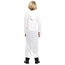 Cargar imagen en el visor de la galería, Túnica Blanca de Disfraz con Capucha Unisex Infantil Halloween Carnaval