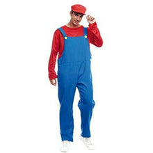 Cargar imagen en el visor de la galería, Disfraz Fontanero Rojo / Verde Hombre Adulto para Carnaval Fiesta Teatro Cumpleaños