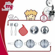 Cargar imagen en el visor de la galería, Utensilios de cocina de juguete en metal My Home