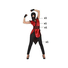 Cargar imagen en el visor de la galería, Disfraz Ninja Mujer Adulto para Carnaval Fiesta Teatro