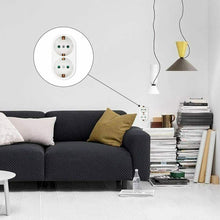 Cargar imagen en el visor de la galería, PACK 2 Adaptador de regleta de enchufe con 2 Tomas, 2 salidas, 3680W, 16A/250 V