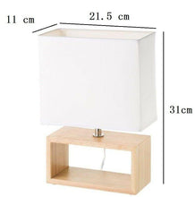 Cargar imagen en el visor de la galería, Lámpara de sobremesa de madera blanca nórdica para salón Fantasy
