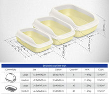 Cargar imagen en el visor de la galería, Bandeja Higiénic, Sanitaria Plástica con Pala ,Aseo, Arenero Abierto para Gatos