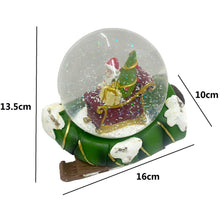 Cargar imagen en el visor de la galería, Bola cristal de agua nieve con musica navidad 16x10x13.5 cm decorativa navideña