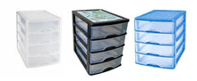 Cargar imagen en el visor de la galería, Cajonera Plastico sobremesa de 2,3,4 cajones blanco , negro