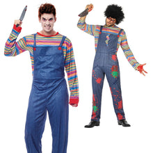 Cargar imagen en el visor de la galería, Disfraz Muñeco Asesino Sangriento Hombre Adulto Para Hallowen Carnaval Fiesta Teatro, Disfraz de Hallowen Carnava