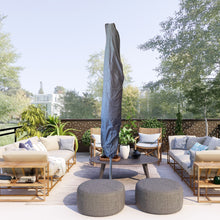 Cargar imagen en el visor de la galería, Funda de Sombrilla Protectora para parasol Gris Antracita 40x50x210 cm, Funda de Parasol de Terraza, Jardin Verano