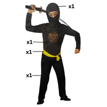 Cargar imagen en el visor de la galería, Disfraz Ninja Niño Infantil Países del Mundo para Carnaval Fiesta Teatro