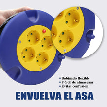 Cargar imagen en el visor de la galería, Cable de alimentación de bobina enrollable de 5 10 15 20 25 m y 4 BASE