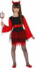 Cargar imagen en el visor de la galería, Disfraz demonio diablesa infantil niña Para Carnaval Halloween Teatro