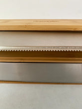 Cargar imagen en el visor de la galería, Dispensador De Papel Alunimio y Film De Bambú y Acero Inox 33.3x13x5.5 Cm Cocina
