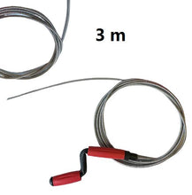 Cargar imagen en el visor de la galería, DESATASCADOR DE TUBERIAS VARIOS MEDIDA FREGADERO DESAGUE MUELLE ESPIRAL METALICO