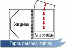 Cargar imagen en el visor de la galería, Carpeta Clasificadora con Anillas, 20 Fundas A4 con Portada Personalizable