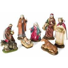 Cargar imagen en el visor de la galería, Belen 8 Piezas 12 cm Resina Para Decoración de Navidad