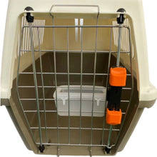 Cargar imagen en el visor de la galería, Transportin Plástico Con un Bebedero para mascota perro gato 53 X 34 X 37 CM Portarejilla Metálica Para Viaje