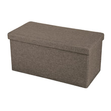 Cargar imagen en el visor de la galería, Baúl Puff Taburete Almacenaje Plegable Caja Asiento Banco de Almacenamiento