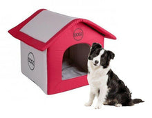 Cargar imagen en el visor de la galería, Casa para Perro Gato Mascota con Cojin, y Cremallera Desmodable 42x35x40 cm