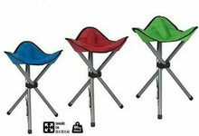 Cargar imagen en el visor de la galería, Silla taburete Tres patas plegable, taburete silla de camping pesca caza