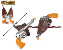 Cargar imagen en el visor de la galería, Juguete 2 Pistolas Cartucheras Para Disfraz de Vaquero Pistolero Lejano Oeste