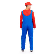 Cargar imagen en el visor de la galería, Disfraz Fontanero Rojo / Verde Hombre Adulto para Carnaval Fiesta Teatro Cumpleaños