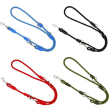 Cargar imagen en el visor de la galería, Correa para Perro Mascotas Correa de Perro Doble Ajustable Varias Posiciones L