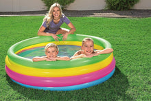 Cargar imagen en el visor de la galería, Piscina Hinchable Infantil 4 anillas colores inflable niños ø1.57 x H46 CM