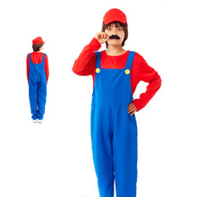 Cargar imagen en el visor de la galería, Disfraz Fontanero Rojo / Verde niño Infantil Fiestas Carnaval Cumpleaños