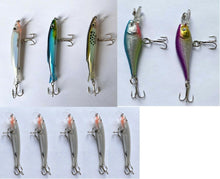 Cargar imagen en el visor de la galería, 2/ 3 / 5 Señuelos Minnow pesca depredadores Aguas Dulces y Saladas Spinning