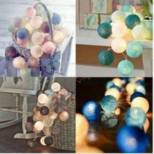 Cargar imagen en el visor de la galería, Guirnalda de luces eléctrica 20 Bolas neón diámetro 6 cm para decoracion fiesta