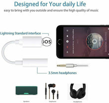Cargar imagen en el visor de la galería, Adaptador de auriculares iPhone Audio Jack adaptador compatible con IOS