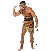 Cargar imagen en el visor de la galería, Disfraz Cavernicola Hombre Adulto Neandertal Para Fiesta Carnaval Teatro