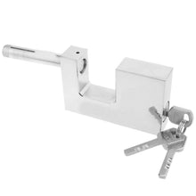 Cargar imagen en el visor de la galería, Candado de seguridad rectangular de hierro con bayoneta 80mm plateado antirrobo