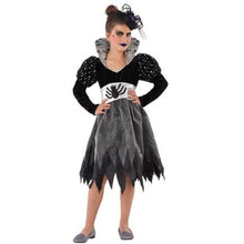 Cargar imagen en el visor de la galería, Disfraz Bruja Mujer Araña-Infantil Niña Para fiesta Halloween Carnaval Teatro