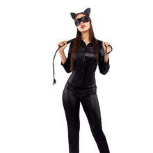 Cargar imagen en el visor de la galería, Disfraz Heroe Comic Cat Girl Adulto Mujer Gata para Halloween Carnaval Fiesta Teatro