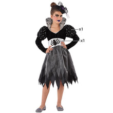 Cargar imagen en el visor de la galería, Disfraz Bruja Mujer Araña-Infantil Niña Para fiesta Halloween Carnaval Teatro