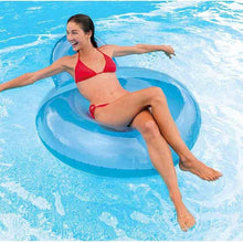 Cargar imagen en el visor de la galería, Sillón con Respaldo Hinchable 110 x 103 x 61 cm, Flotador, Colchón Inflable