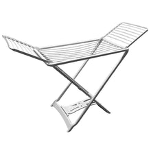 Cargar imagen en el visor de la galería, Maxia Market - Tendedero de Ropa Plegable Resina Plástico Blanco 20 m, Soporte para Tender Ropa, Interior o Exterior