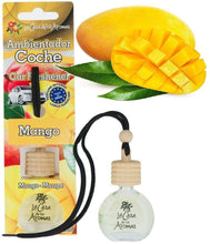 Cargar imagen en el visor de la galería, Ambientador Coche difusor Colgador Botella 10 ml de líquido, tapón de Madera