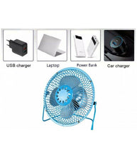 Cargar imagen en el visor de la galería, Mini ventilador Metal silencioso ligero de ordenador USB enfriador ø19 cm
