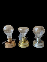 Cargar imagen en el visor de la galería, Bombilla lámpara luz decorativo 15 led de mesa, plata oro y cobre