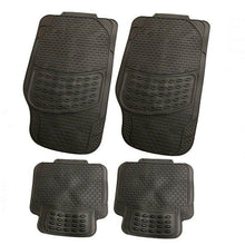 Cargar imagen en el visor de la galería, Alfombra coche automóvil negra 4 pcs interior coche Universal Moquetas autos